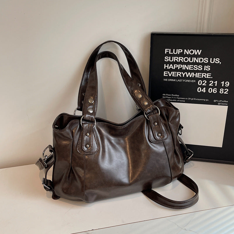 Sac messenger marron foncé