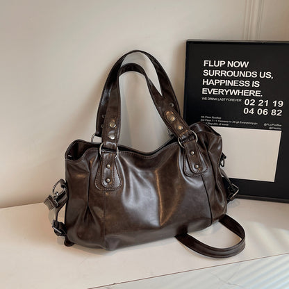 Sac messenger marron foncé