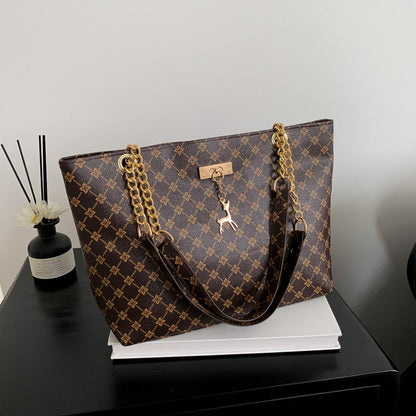 Sac épaule texture marron rétro
