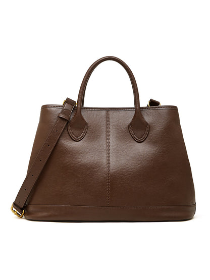 Karine Cuir chocolat vue face