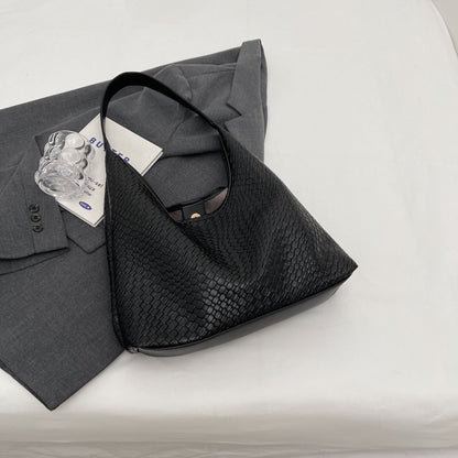 Sac tressé embosse marron