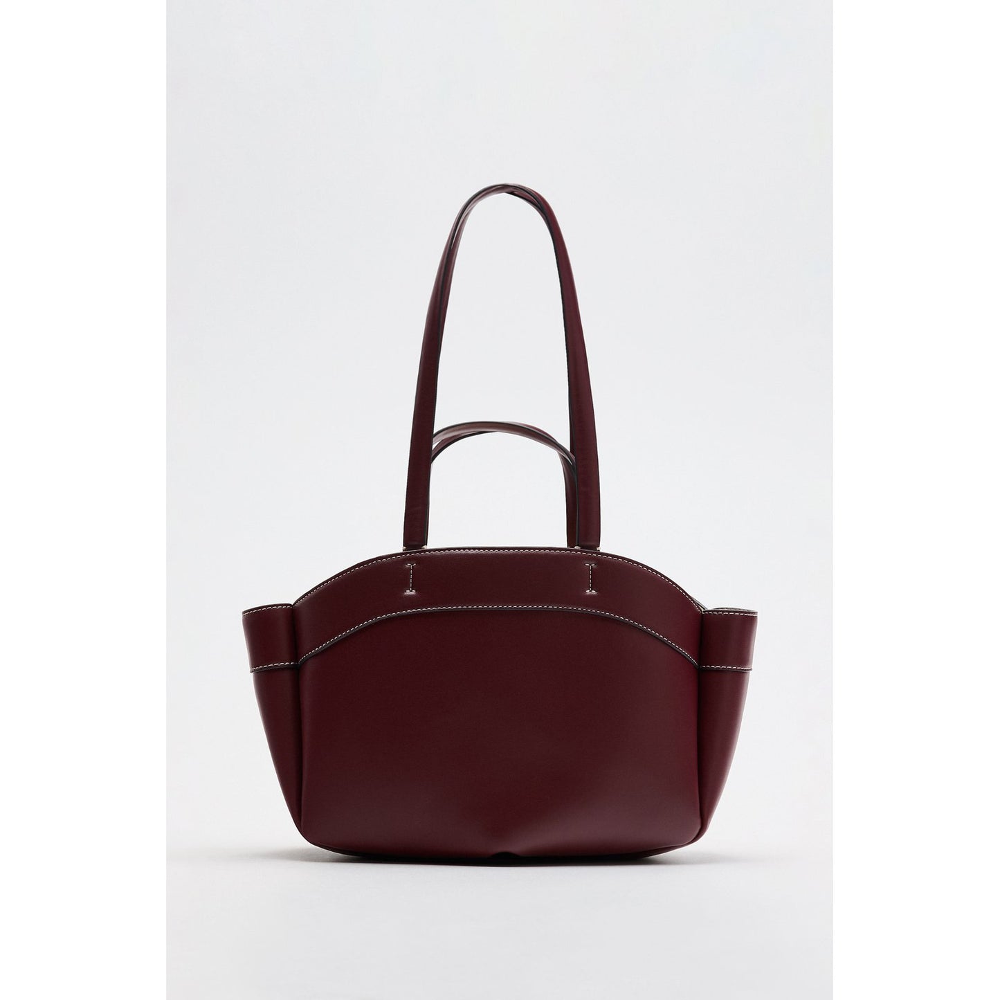 Grand tote bag canvas magenta coquille