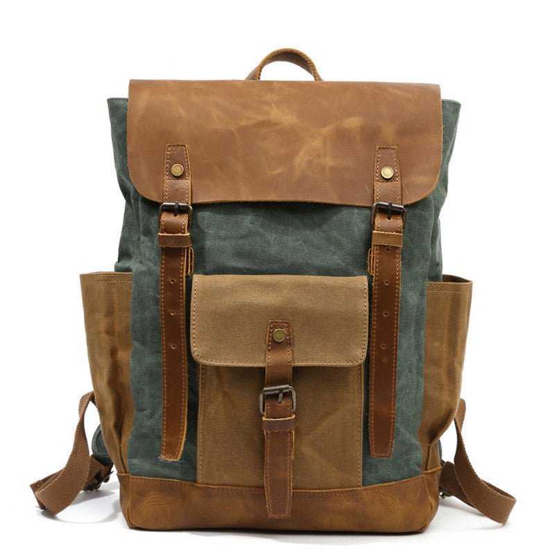 Sac dos toile gris poche ordinateur