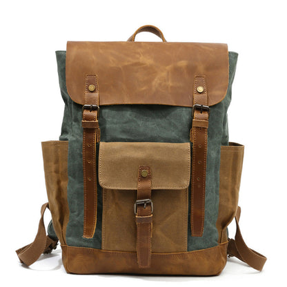 Sac dos toile gris poche ordinateur