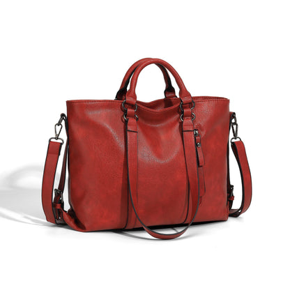 Sac Tote grande capacité en cuir souple – bandoulière simple