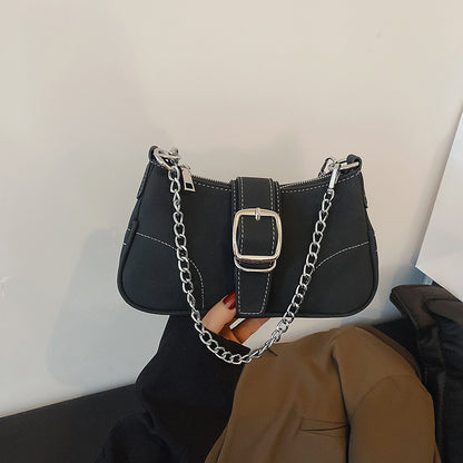 Sac crossbody texturé marron hiver