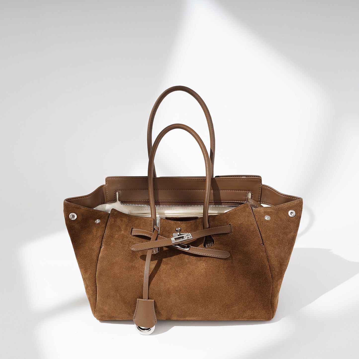 Sac cuir véritable vue profil
