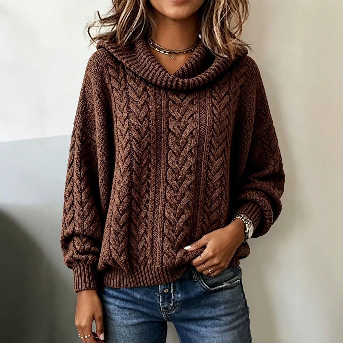 Maëva pull gris foncé slim fit