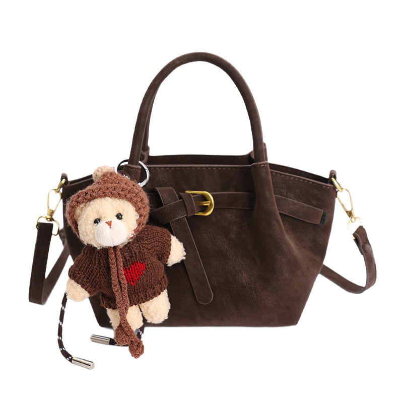 Sac crossbody noir avec pendentif Opale Vogalia Paris