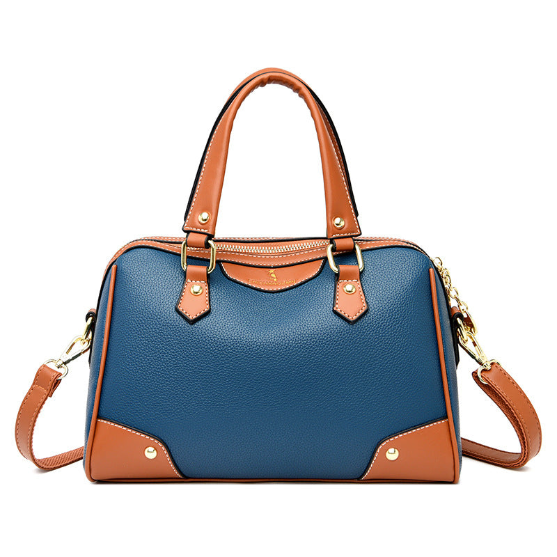 Sac main cuir vert tendance