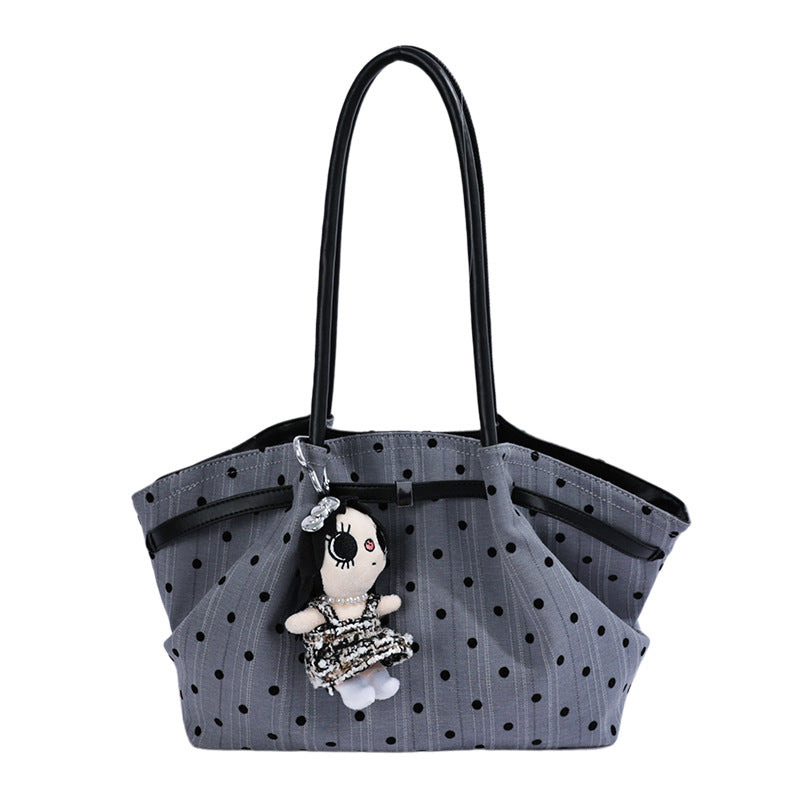 Tote rayures pois marron Domitille Vogalia Paris