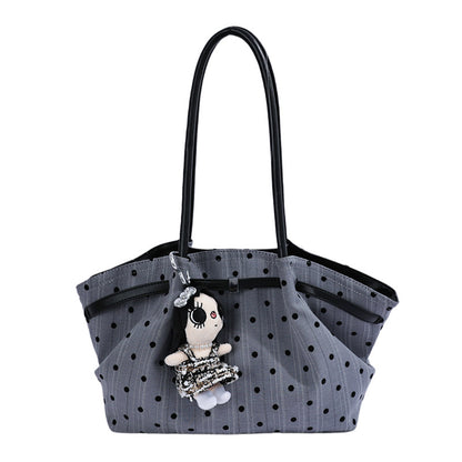 Tote rayures pois marron Domitille Vogalia Paris