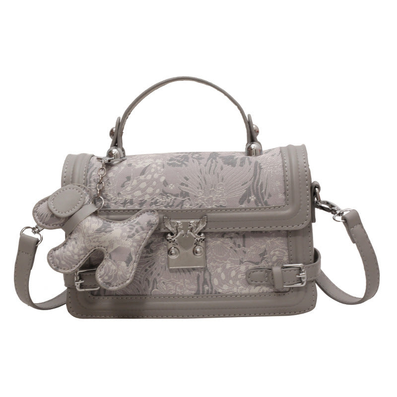 Sac épaule gris haut de gamme