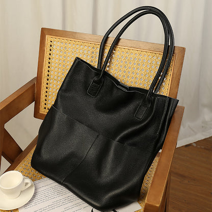 Sac seau cuir vachette vue intérieure