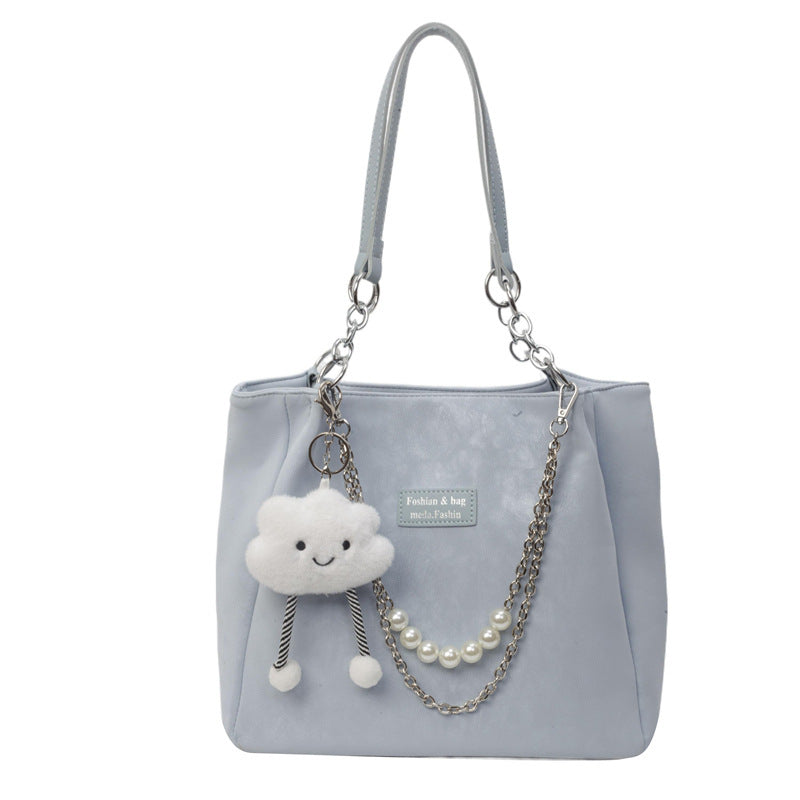 Tote bag épaule blanc crème estival