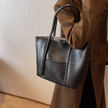 Grand Sac Tote Femme Cuir PU Gaufré