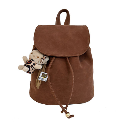 Sac à dos rétro femme nylon marron, style urbain, grande capacité 36-55L