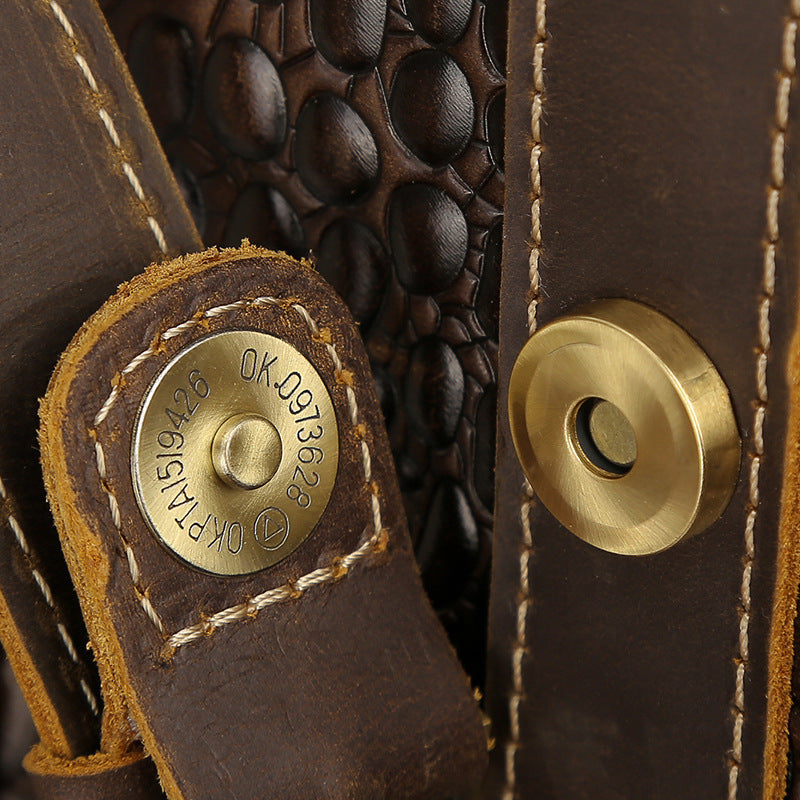 Sac voyage cuir vache style européen