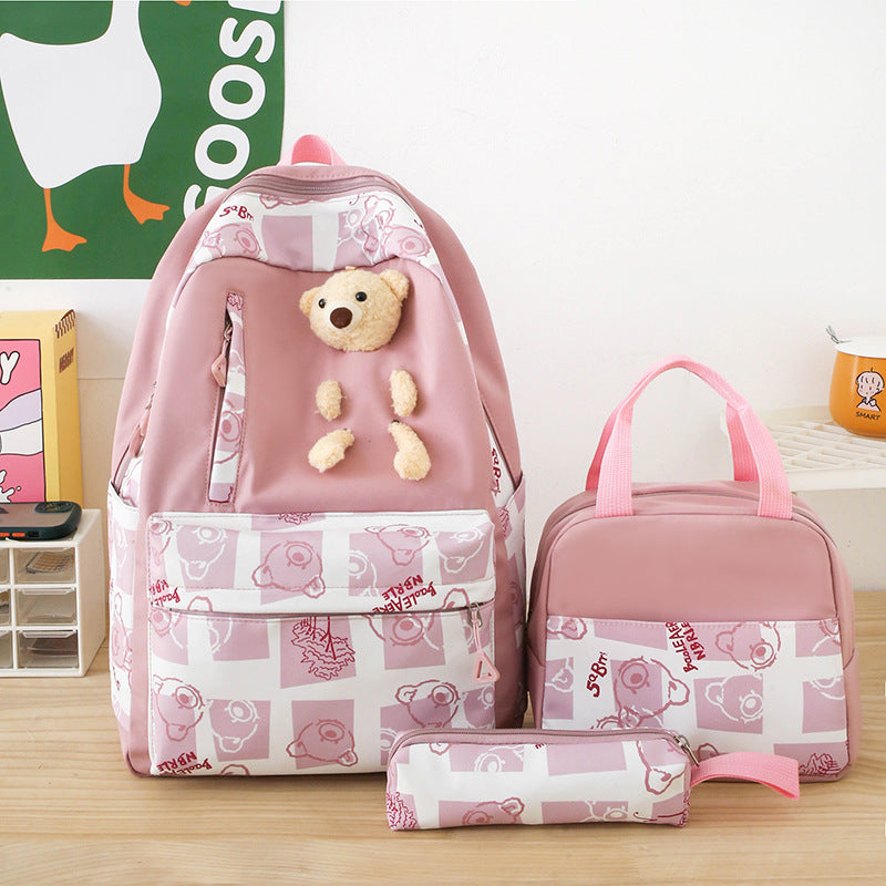 Cartable ours kawaii vue face
