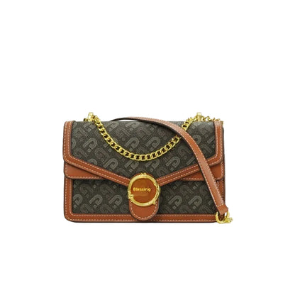 Sac bandoulière designer marron crossbody