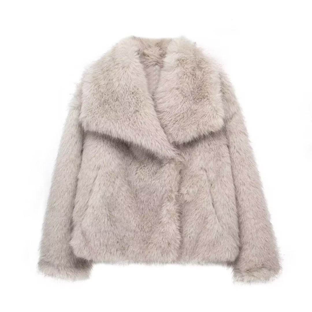 Manteau d'hiver en peluche pour femmes