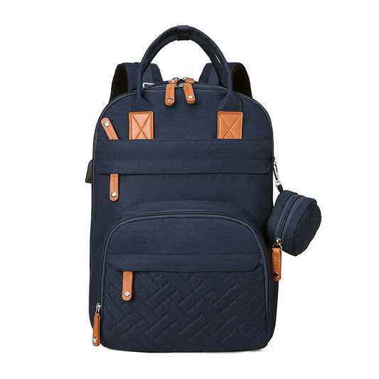 Sac poussette noir USB sec humide