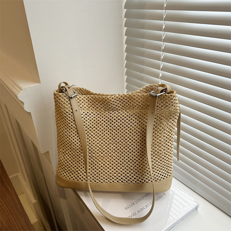 Tote bag paille 4 coloris plage