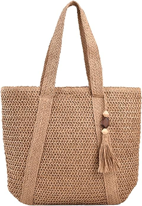 Sac paille plage vert glands