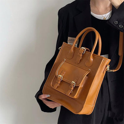 Tote bag marron polyvalent quotidien