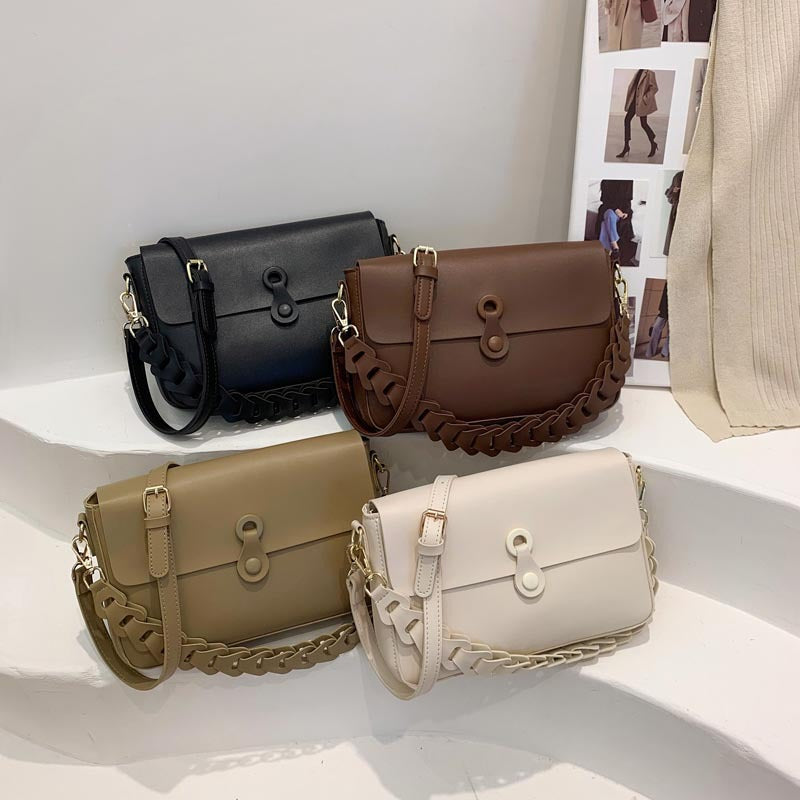 Petit sac carré PU noir