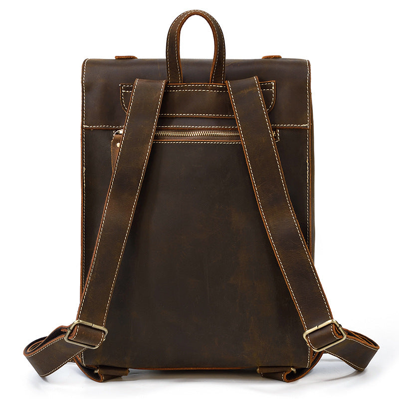 backpack cuir rétro homme femme