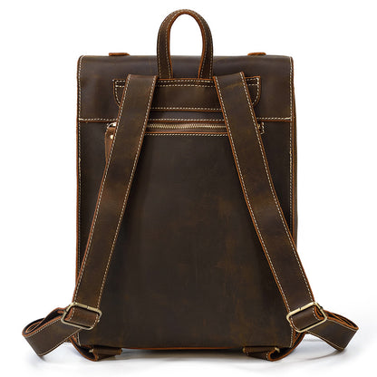backpack cuir rétro homme femme