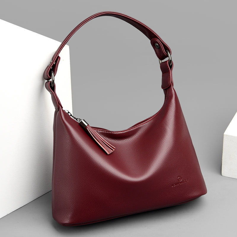 Sac underarm texturé vue profil
