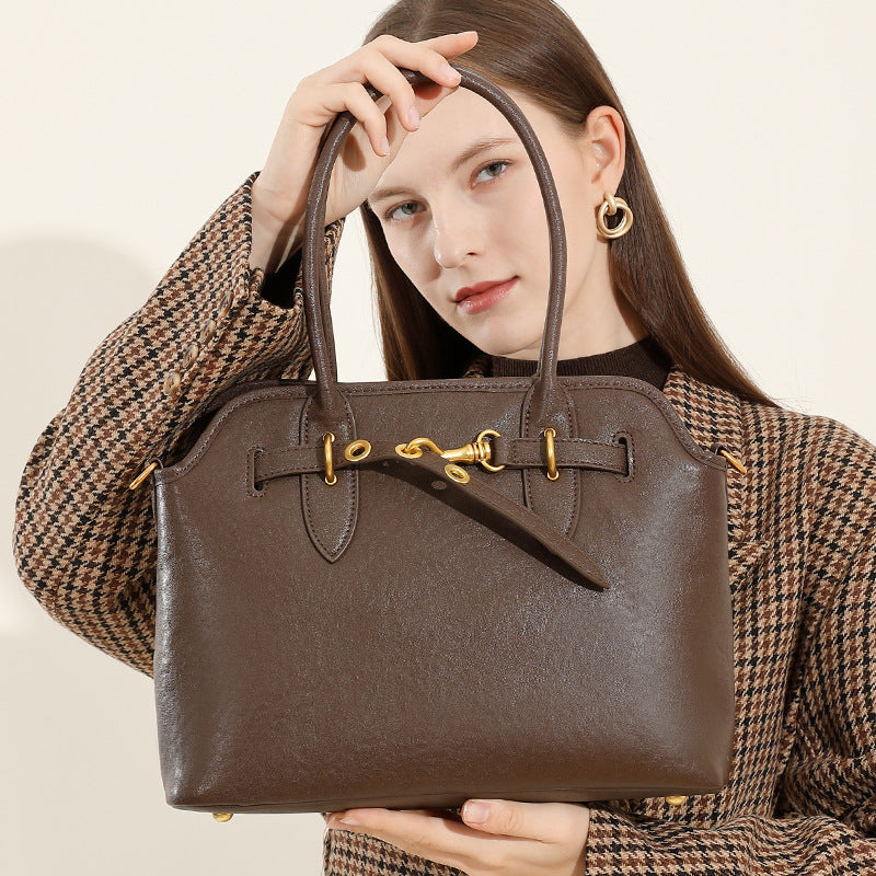 Sac cuir véritable vue face