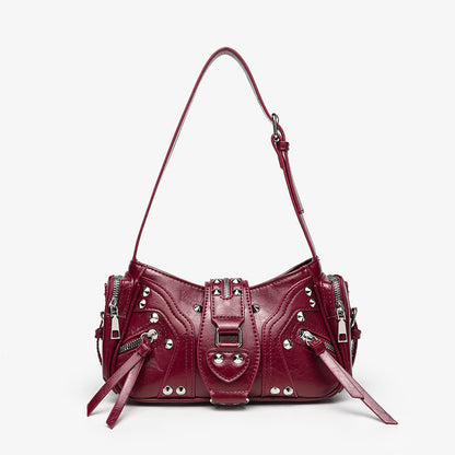 Sac biker Y2K grain de lait tendance