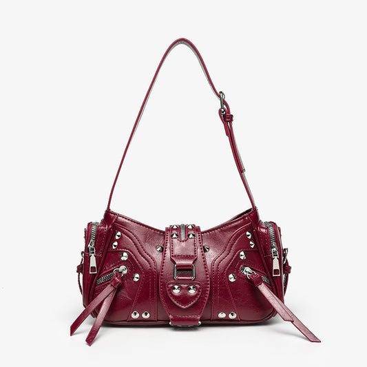 Sac biker Y2K grain de lait tendance