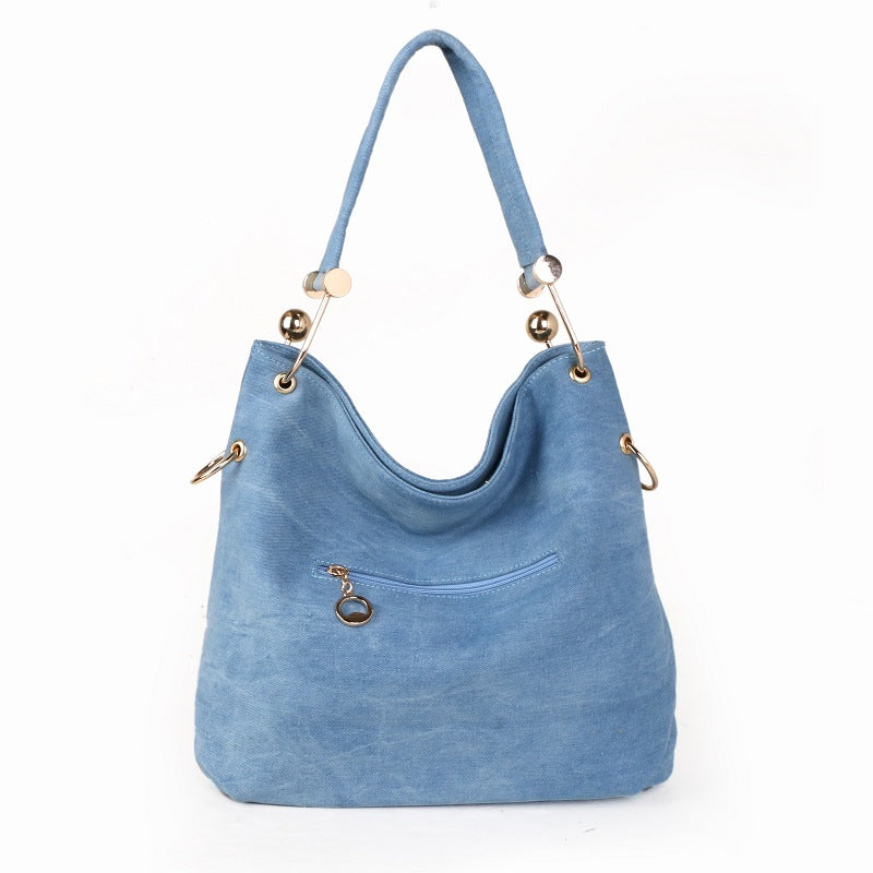 Sac seau denim détail
