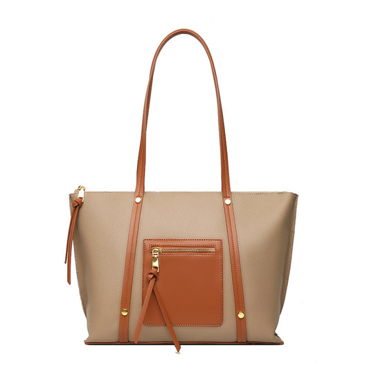 Sac seau cuir vachette noir Brigitte Vogalia Paris tamaris