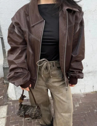 Veste en cuir motard : style et audace réunis - Vogalia