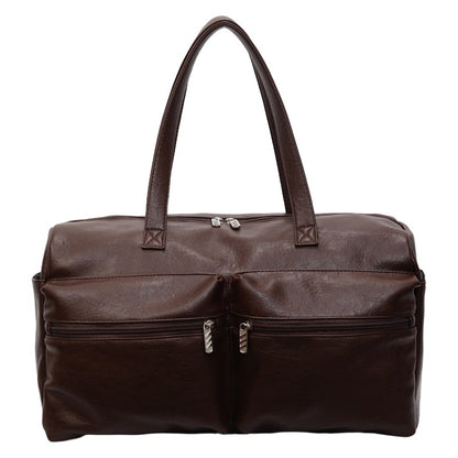 Sac dos PU beige multi-poches Priscille Vogalia Paris