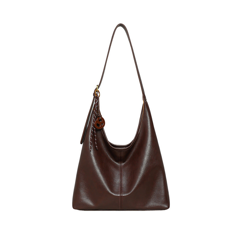 Sac épaule crossbody vintage café