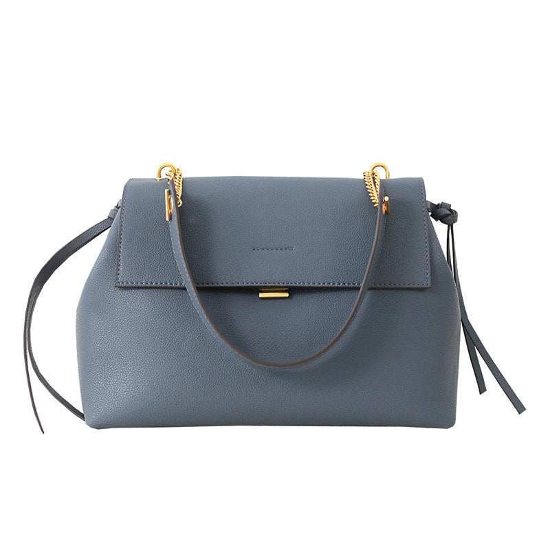 Sac à main femme cuir vachette noir grande capacité