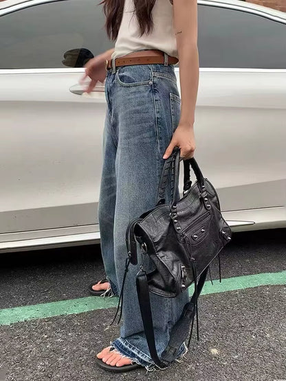 Sac Cours PU Rétro Coutures — Xenia